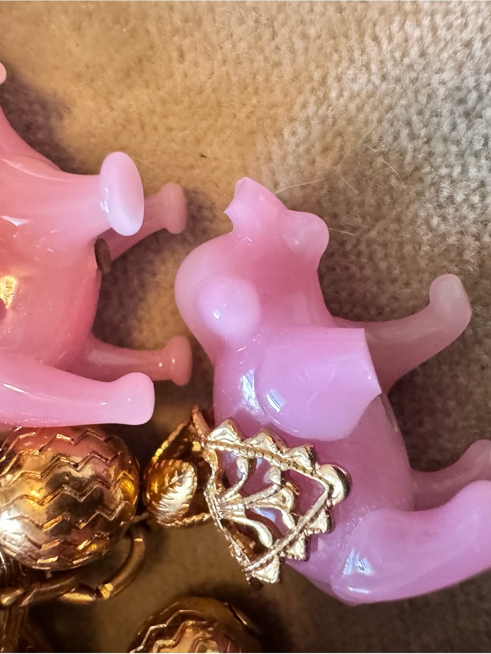 Napier sought after Pink Elephant Charm Chain bracelet bundle of 2 READ NOTES - Picture 7 of 16